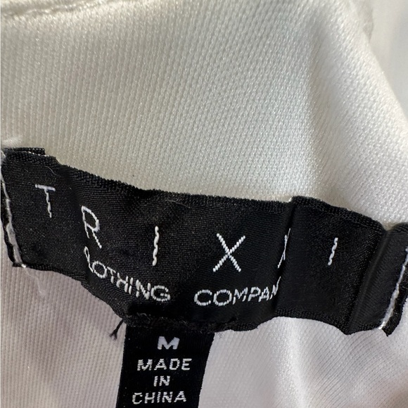 White Ruffle Mini Dress - Picture 4 of 4